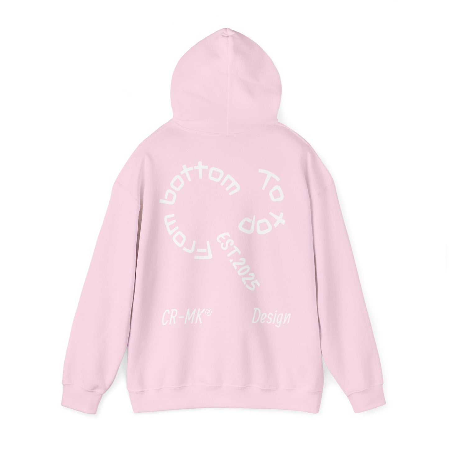 Sudadera ¨To top CR-MK¨ //Hooded Sweatshirt Elegant Design with Curved Lettering - Unisex Heavy Blend