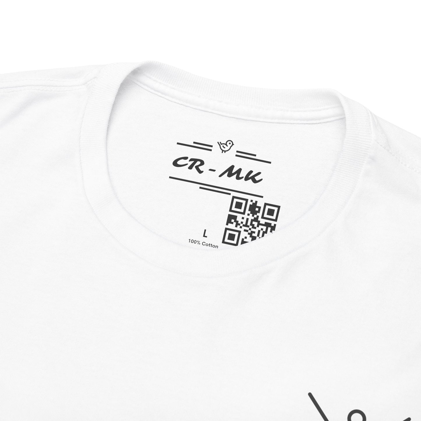 CR-MK Camiseta simple //Simple Black and White ¨Moaña¨ Design Unisex Heavy Cotton Tee