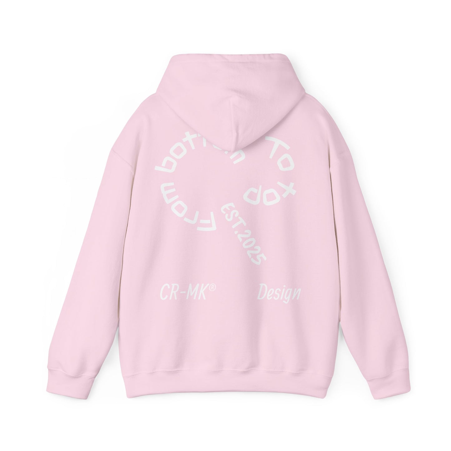 Sudadera ¨To top CR-MK¨ //Hooded Sweatshirt Elegant Design with Curved Lettering - Unisex Heavy Blend